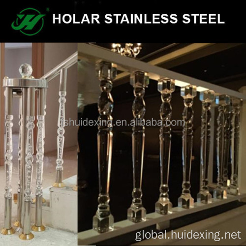 handrail accessories & balustrade Stainless Steel Crystal Balustrade Manufactory